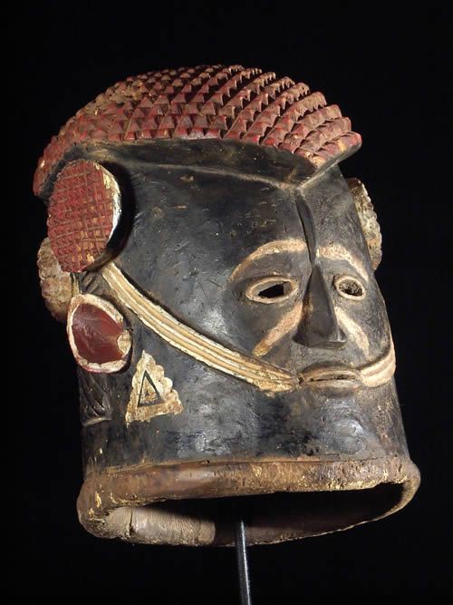 Masque casque royal Agba - Igala - Nigeria - Masques africains