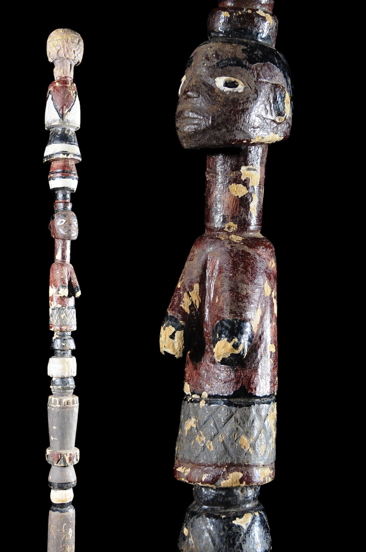 Canne polychrome de fiancailles - Mossi - Burkina Faso - Objets de regalia