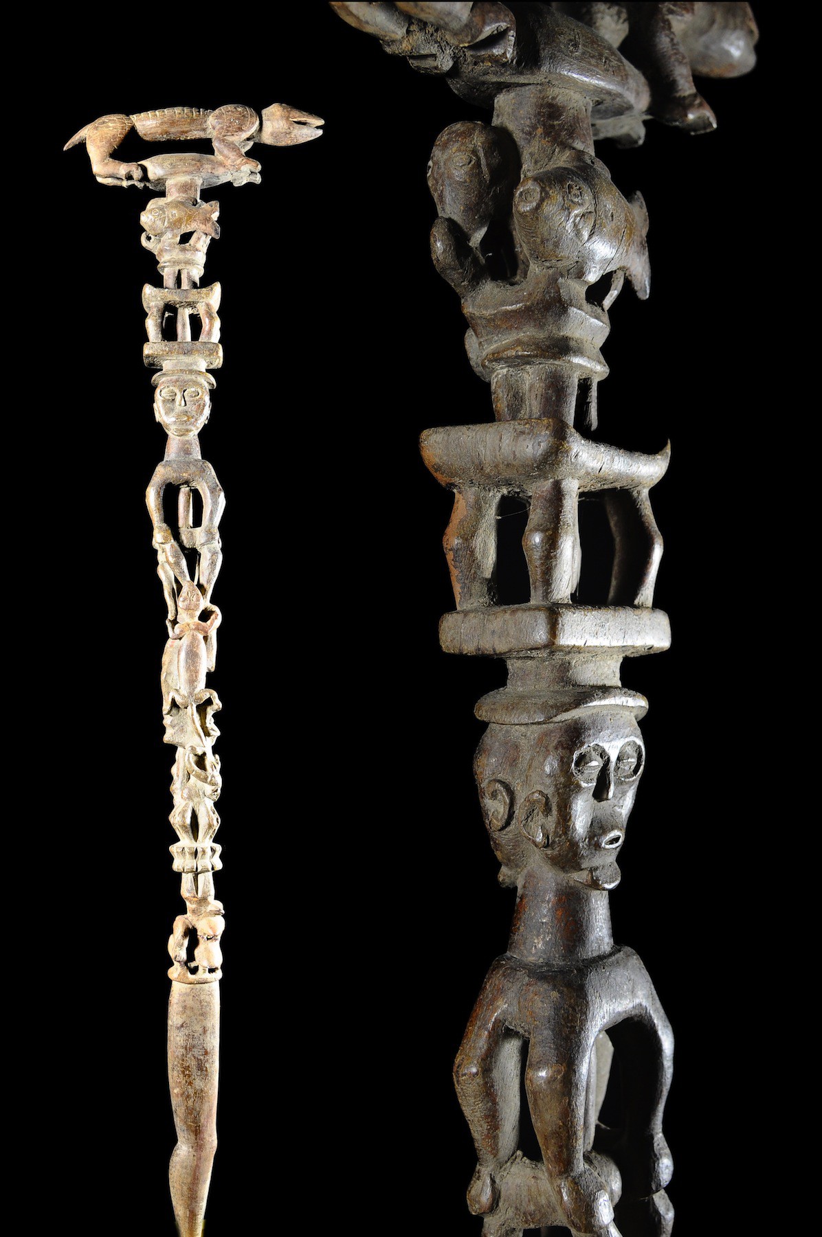 Canne ouvragee de notable - Ashanti - Ghana - Objets de regalia