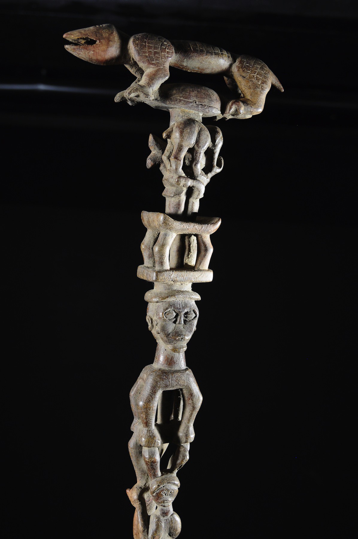 Canne ouvragee de notable - Ashanti - Ghana - Objets de regalia