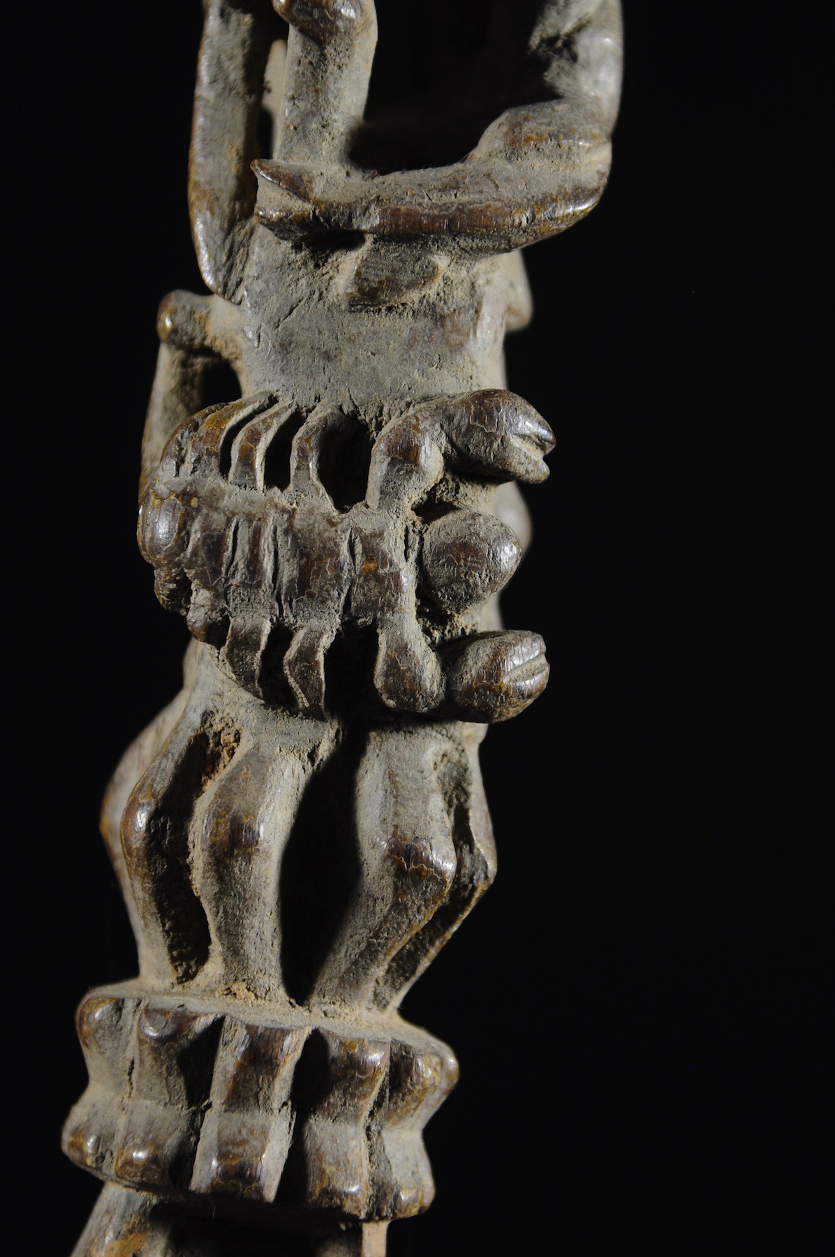 Canne ouvragee de notable - Ashanti - Ghana - Objets de regalia