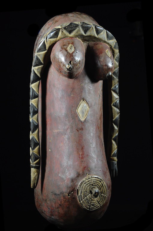 Masque ventre polychrome - Limba - Sierra Leone / Guinee