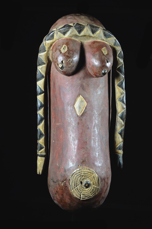 Masque ventre polychrome - Limba - Sierra Leone / Guinee