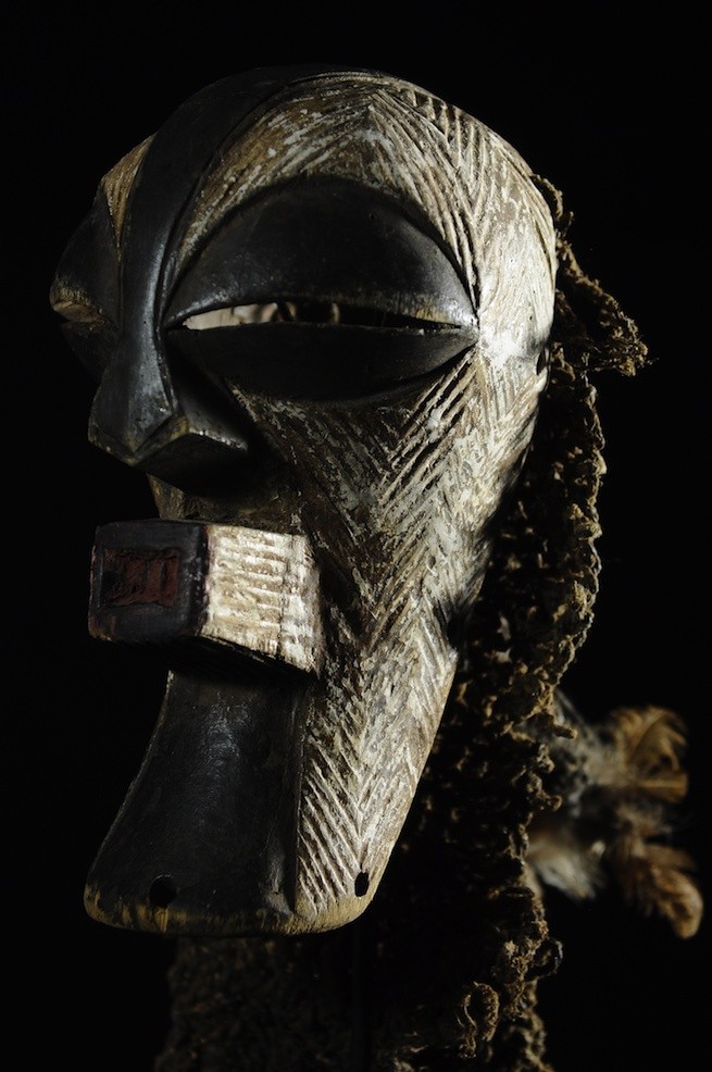 Masque Kifwebe de main - Songye - RDC Zaire