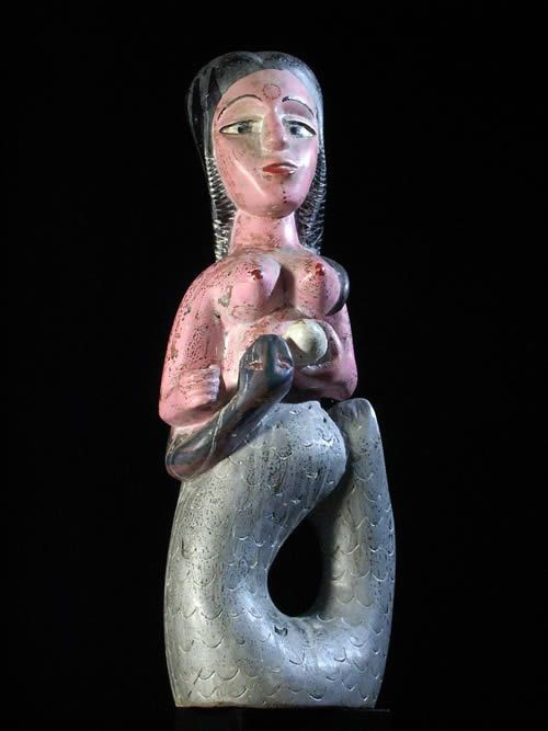 Statuette Vaudou Mami Wata sirene - Ewe - Benin - Culte Vaudou