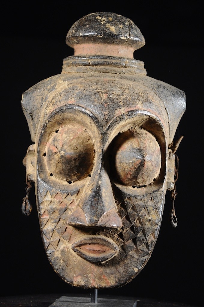 Masque Initiatique polychrome - Kuba / Bakuba - RDC Zaire