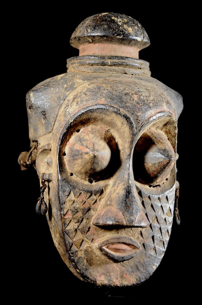 Masque Initiatique polychrome - Kuba / Bakuba - RDC Zaire