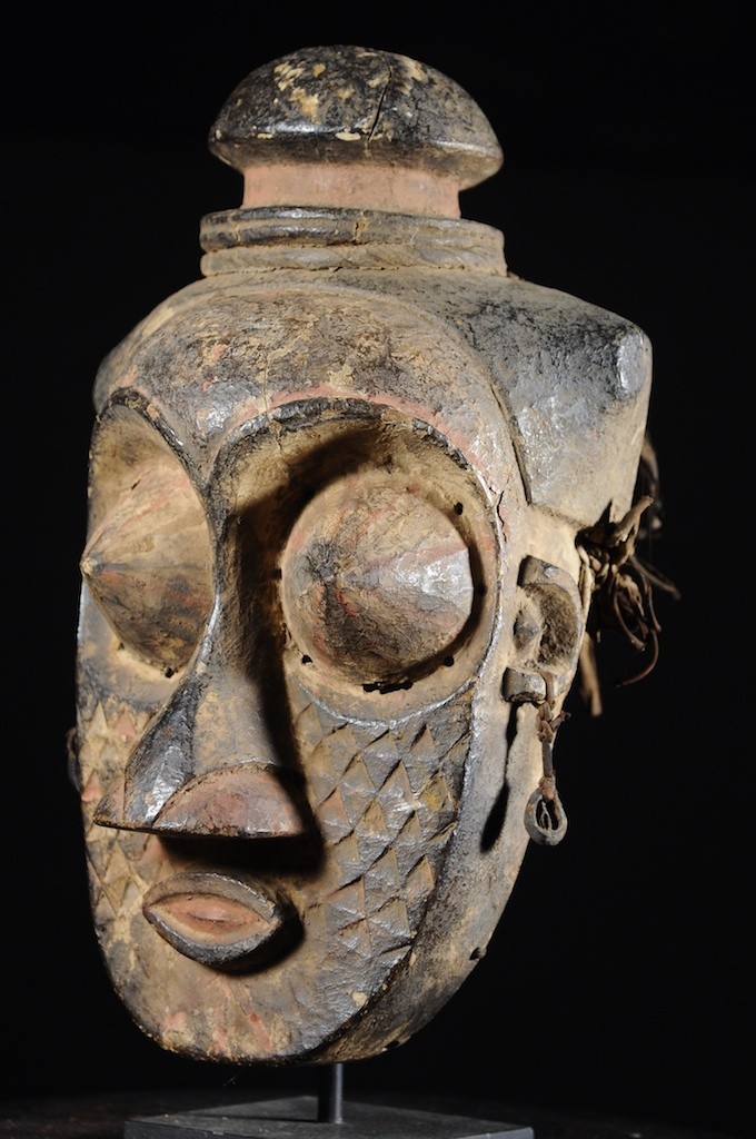 Masque Initiatique polychrome - Kuba / Bakuba - RDC Zaire