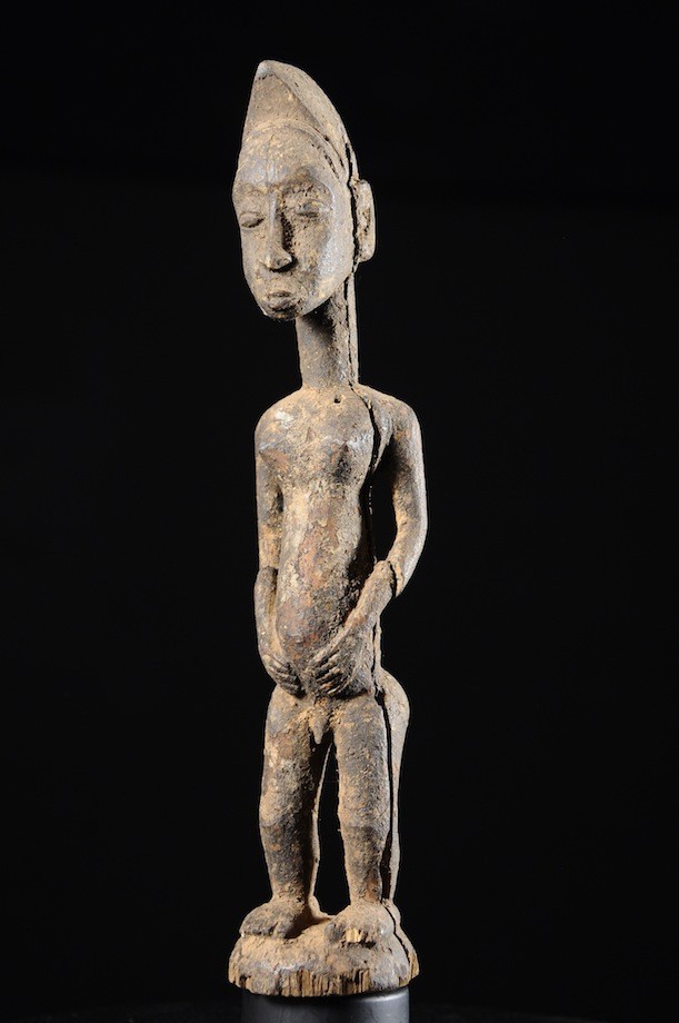 Statue masculine epoux mystique blolo bian - Baoule - Cote D'Ivoire