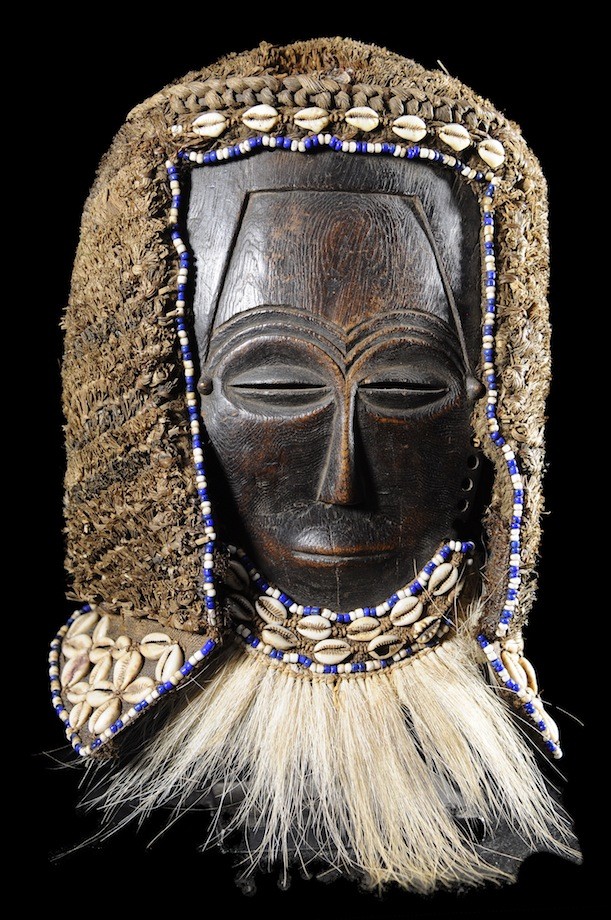 Masque facial funeraire - Lele / Bashilele - RDC Zaire