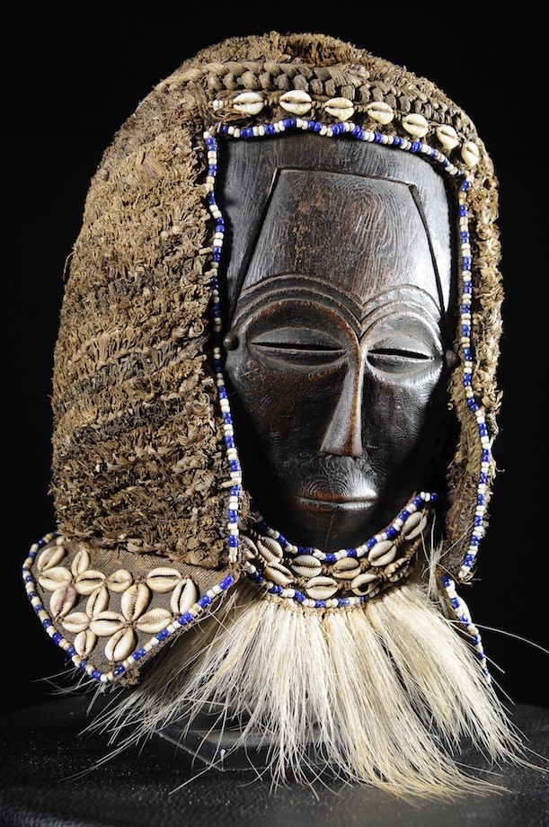 Masque facial funeraire - Lele / Bashilele - RDC Zaire