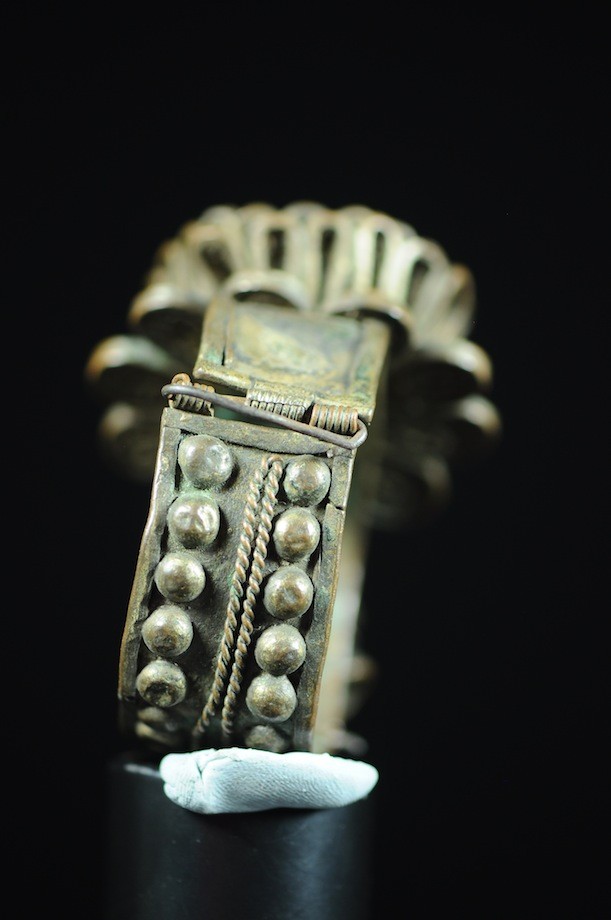 Bracelet en laiton argenté - Peul / Fulani - Mali