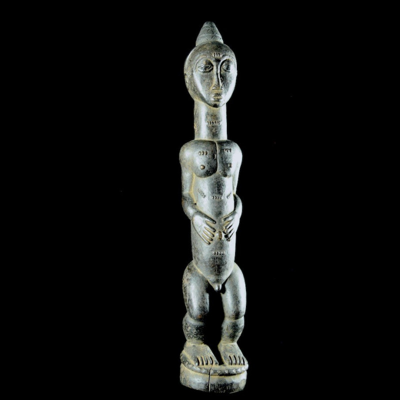 Statue masculine epoux mystique blolo bian - Baoule - Cote D'Ivoire