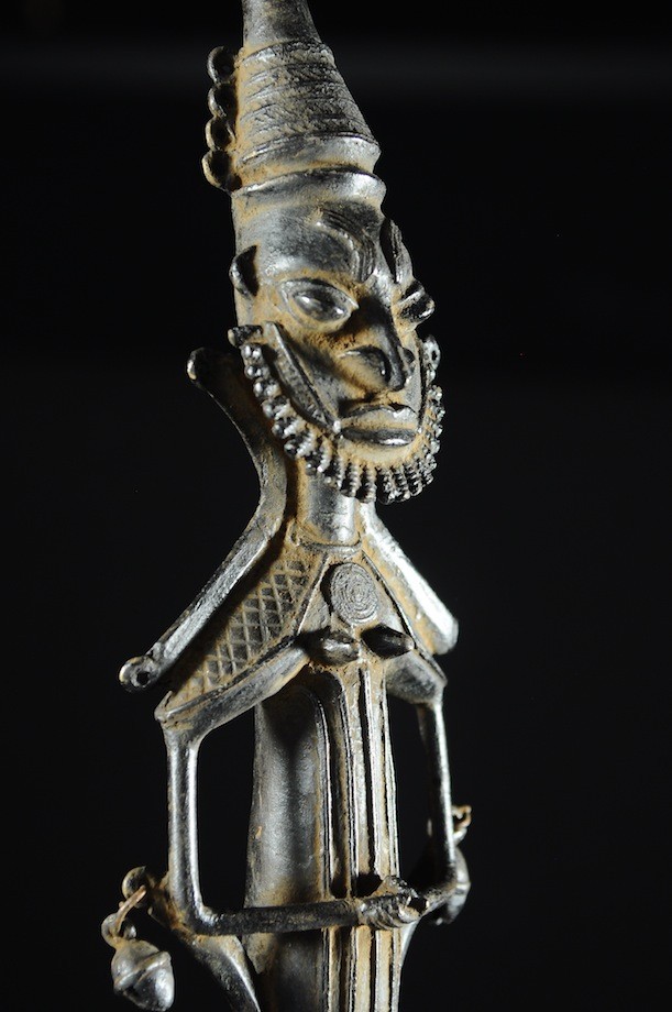 Statuette Edan Masculine de la societe Ogboni - Yoruba Nigeria - Bronzes