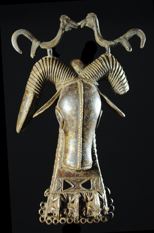 Médaillon pendentif Omama - Bélier Royal - Bini Edo - Bronzes du Benin