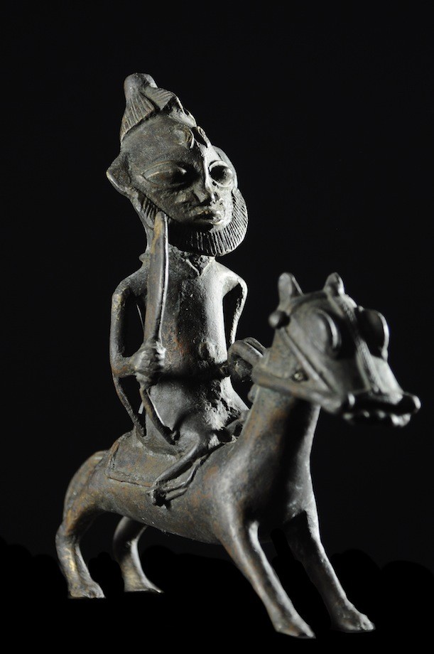 Cavalier en alliage de bronze - Ogoni - Nigéria