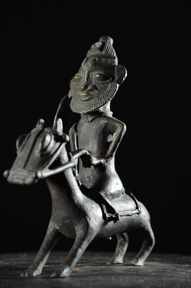 Cavalier en alliage de bronze - Ogoni - Nigéria