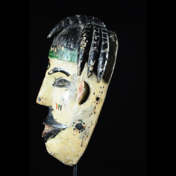 Masque polychrome ancien - Ibibio - Nigeria - masques africains