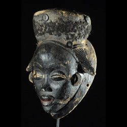 Masque noir de justice Ikwara - Pounou - Gabon
