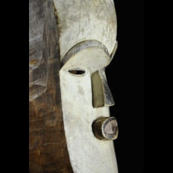 Masque blanc ancien - Tsogho / Vouvi - Gabon