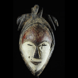 Masque blanc ancien - Tsogho / Vouvi - Gabon