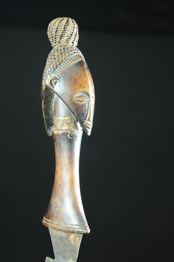 Couteau Glaive et fourreau - Luba - Rdc Zaire