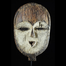 Masque blanc ancien - Tsogho / Vouvi - Gabon