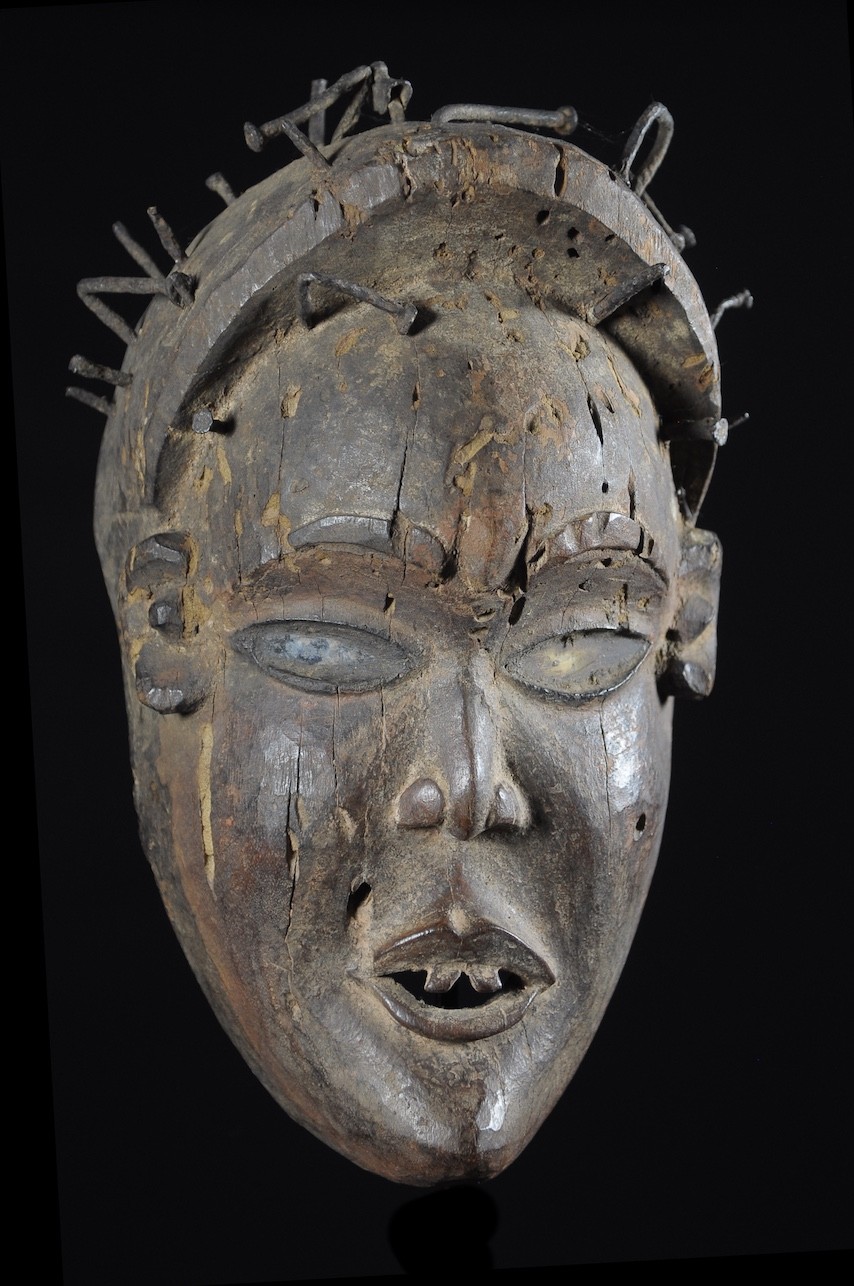 Masque rituel fétiche - Kongo Yombe - Rdc Zaire