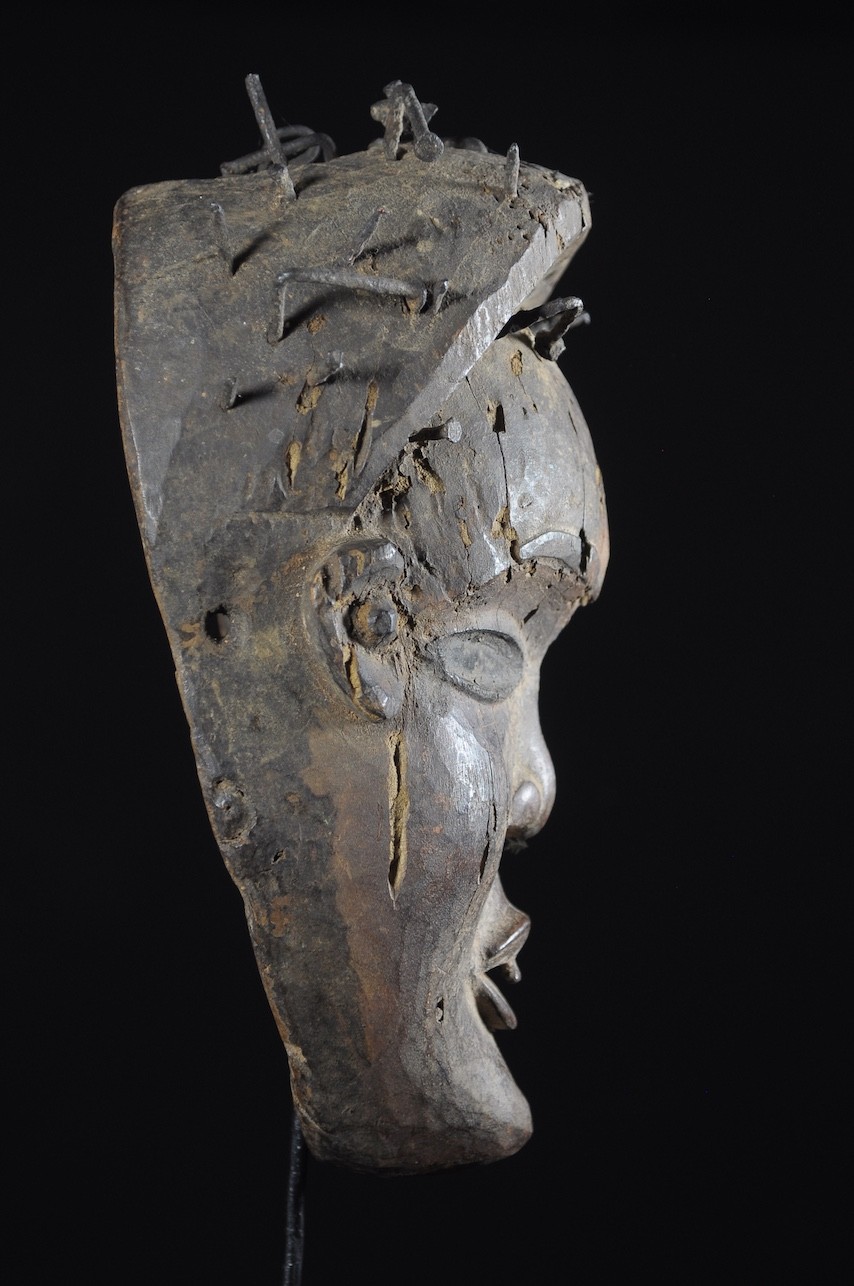 Masque rituel fétiche - Kongo Yombe - Rdc Zaire