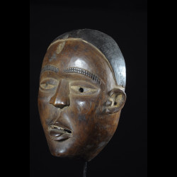 Masque portrait Blanc - Kongo Yombe - RDC Zaire
