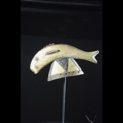 Masque poisson polychrome - Mossi / Gurunsi - Burkina Faso