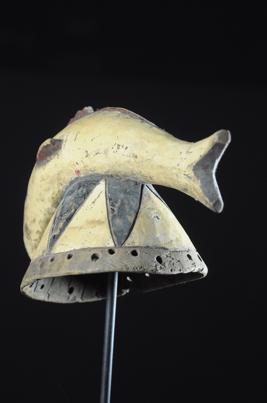 Masque poisson polychrome - Mossi / Gurunsi - Burkina Faso