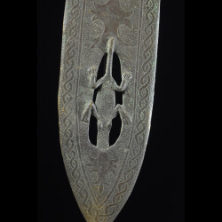Epée Cérémonielle Bronze et Ivoire Eben - Royaume de Bénin - Nigéria