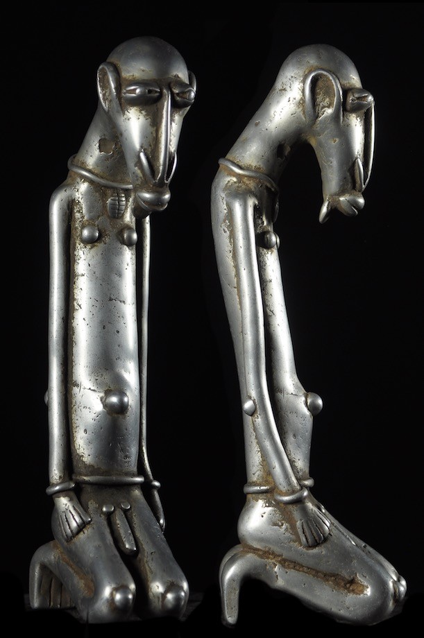 Statue ancetre en aluminium - Dogon - Mali