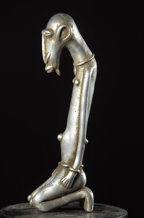 Statue ancetre en aluminium - Dogon - Mali