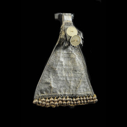 Cache sexe en cuir et perles de verre - Ethnie Kapsiki - Cameroun