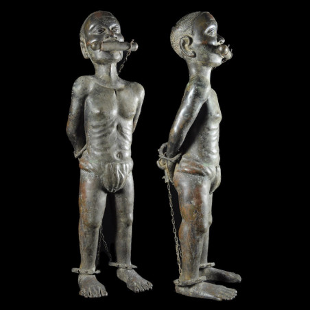 Esclave Royal - Royaume de Bénin XVIII ème - Nigeria - BIni Edo - Bronze cire perdue