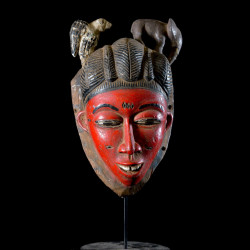 Masque Seli rouge - Gouro - Côte d'Ivoire