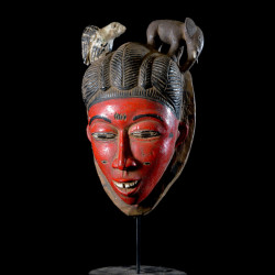 Masque Seli rouge - Gouro - Côte d'Ivoire