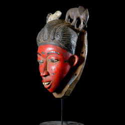 Masque Seli rouge - Gouro - Côte d'Ivoire