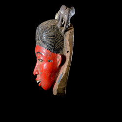 Masque Seli rouge - Gouro - Côte d'Ivoire