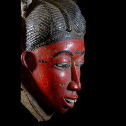 Masque Seli rouge - Gouro - Côte d'Ivoire