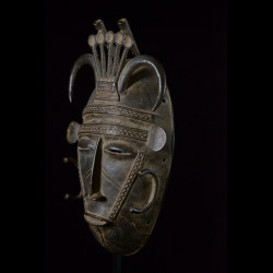 Masque en alliage de metal - Dioula - Côte d'Ivoire