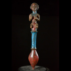 Sceptre de dignitaire polychrome - Hemba - RDC Zaire - Objets de regalia