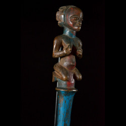 Sceptre de dignitaire polychrome - Hemba - RDC Zaire - Objets de regalia