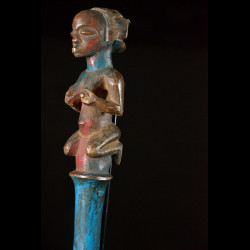 Sceptre de dignitaire polychrome - Hemba - RDC Zaire - Objets de regalia