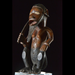 Statue cultuelle Biteki assis - Bembe - RDC Zaire