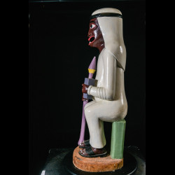 Sculpture Shetani Homme Sage - Agostino Malaba - Makonde