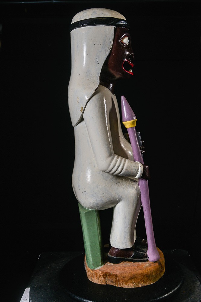 Sculpture Shetani Homme Sage - Agostino Malaba - Makonde