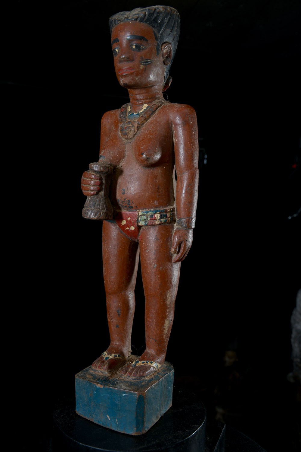 Statue Colon Guérisseuse - Photo Africaine - Baoule - Côte d'Ivoire